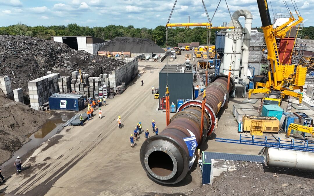 Nieuwe trommel voor thermische reinigingsinstallatie A. Jansen